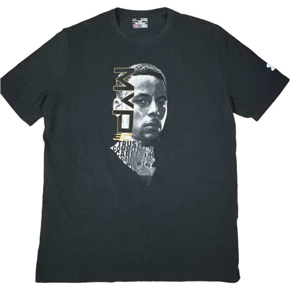 Under Armour Stephen Curry Short Sleeve Crew Neck T Shirt Mens XL Gray